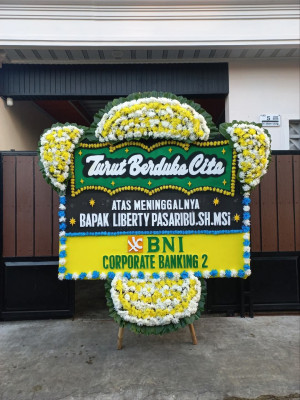 Papan Bunga Duka di Mawar