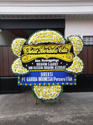Papan Bunga Duka di Mawar