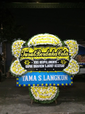 Papan Bunga Duka di Mawar