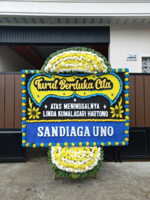 Papan Bunga Duka di Mawar