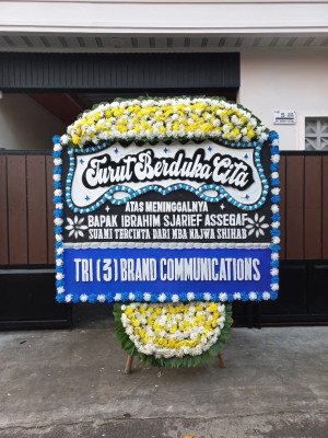 Papan Bunga Duka di Mawar